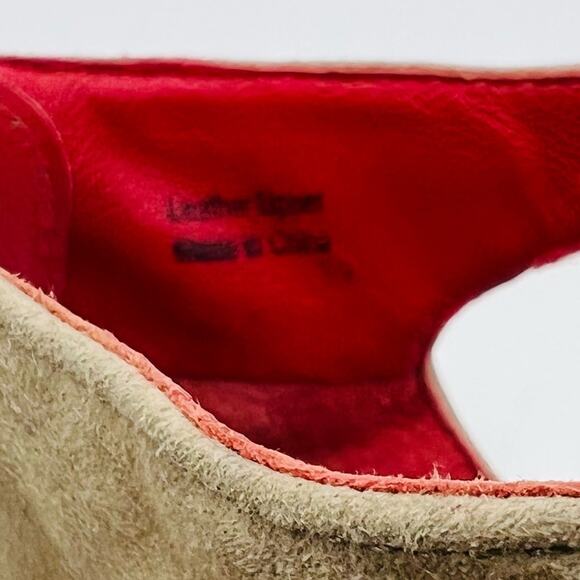 Charles Jourdan Tan Snake Cut Out Heels - Picture 11 of 12